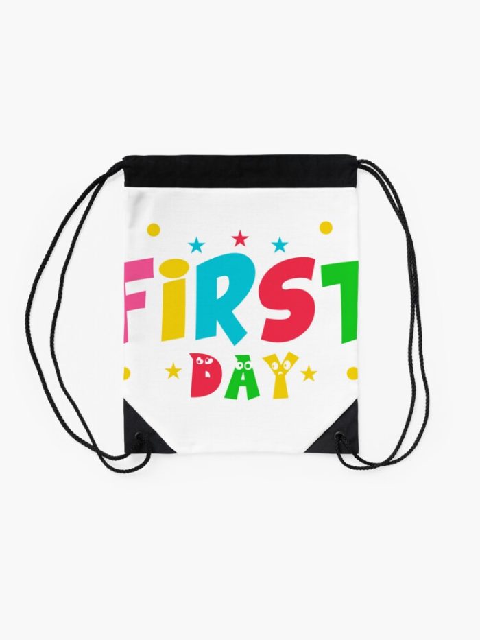 Happy First Day Of School Drawstring Bag DSB379 2