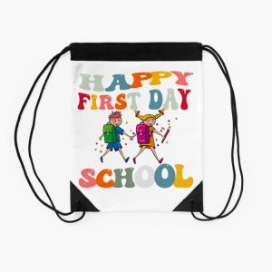 Happy First Day Of School Drawstring Bag DSB399 2