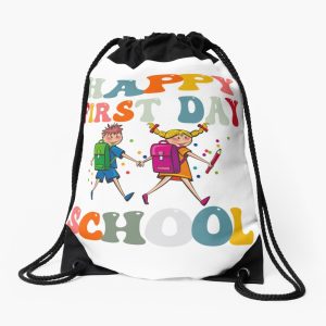 Happy First Day Of School Drawstring Bag DSB399