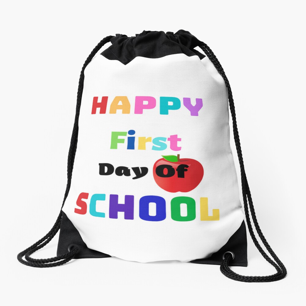 Happy First Day Of School Drawstring Bag DSB576