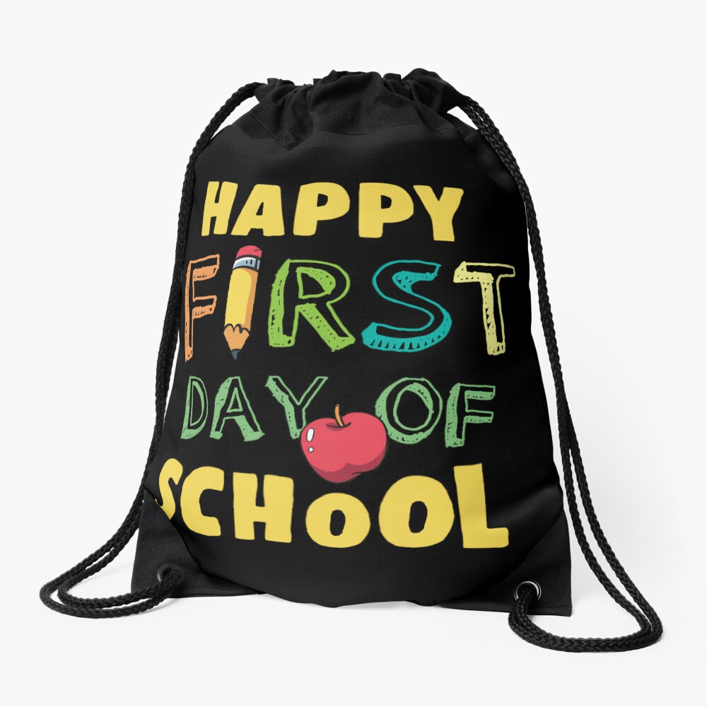 Happy First Day Of School Drawstring Bag DSB659