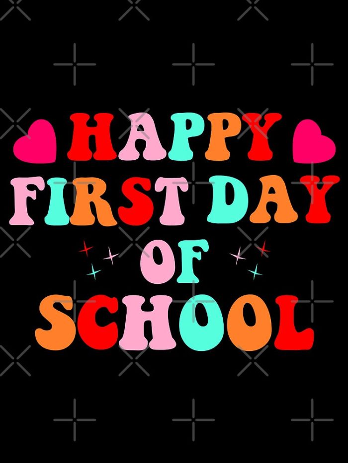 Happy First Day Of School Gift For Teachers 2023 Starting First Day Of School Welcome Back To School Drawstring Bag DSB1159 1