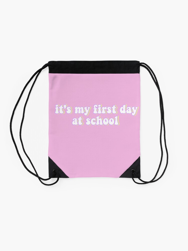 Happy-First-Day-Of-School-Kids-First-Day-At-School-Drawstring-Bag-DSB813-2 Happy First Day Of School Kids First Day At School Drawstring Bag DSB813 2