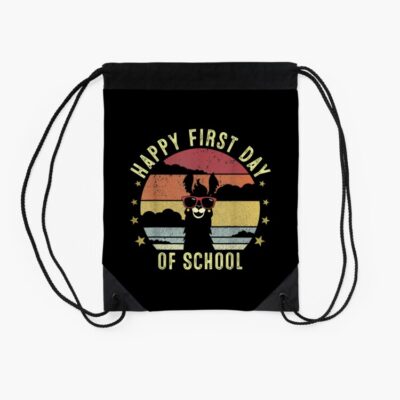 Happy First Day Of School Teacher Or Student Back To School Drawstring Bag DSB112 2