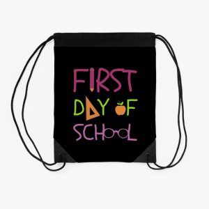 Happy First Day Of School Vibes Drawstring Bag DSB079 2