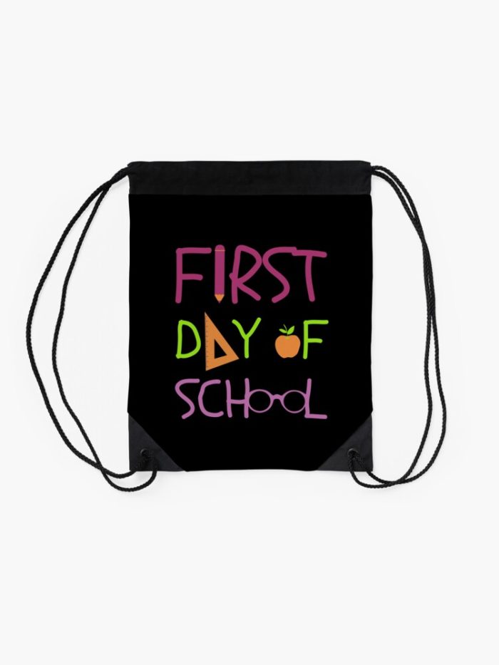 Happy First Day Of School Vibes Drawstring Bag DSB079 2