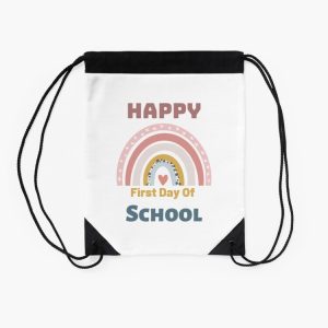 Happy First Day Of School Vibes Drawstring Bag DSB1025 2
