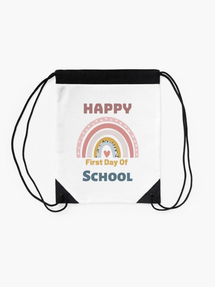 Happy First Day Of School Vibes Drawstring Bag DSB1025 2