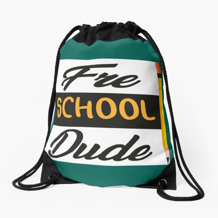 Happy First Day Of School Vibes Drawstring Bag DSB390