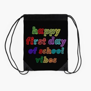 Happy First Day Of School Vibes Drawstring Bag DSB396 2