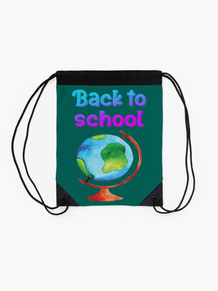 Happy First Day Of School Vibes Drawstring Bag DSB428 2