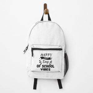 Happy First Day Of School Vibes Funny Design Backpack PBP796