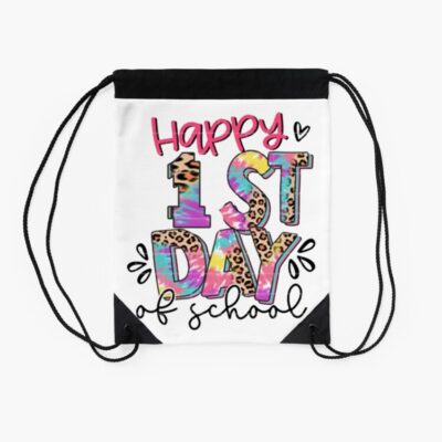 Happy First Day Of School Vibes Game Over Funny Back To School Day Designsfunny Gift For Teachers A Drawstring Bag DSB582 2 Happy First Day Of School Vibes Game Over Funny Back To School Day Designsfunny Gift For Teachers A Drawstring Bag DSB582 2