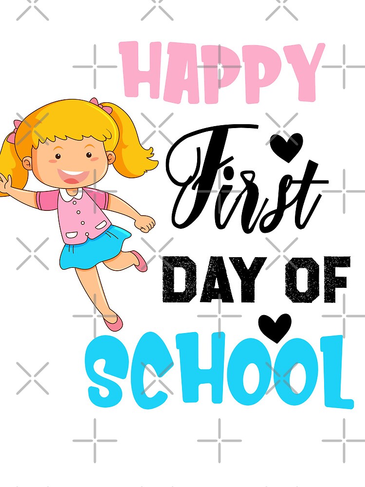 Happy First Day Of School Vibes Girls Gift Back To School Gift Drawstring Bag DSB923 1