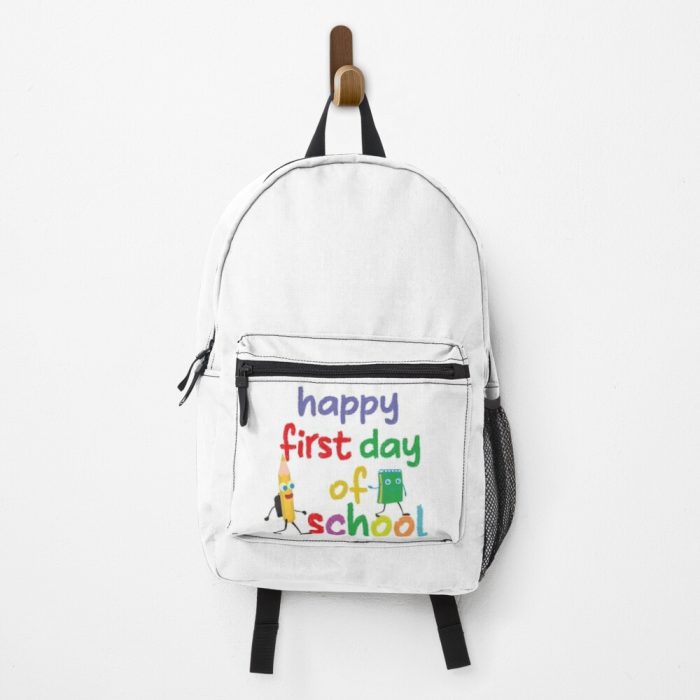 Happy First Day Of School Vibes Graphic - s Happy First Day Of School Vibes Quote Backpack PBP832