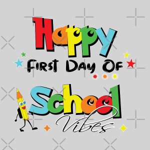 Happy First Day Of School Vibes Happy First Day Of School Vibes First Day Of School 2023 Drawstring Bag DSB138 1