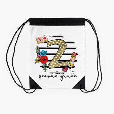 Happy First Day Of Second Grade Back To School Drawstring Bag DSB214 2 Happy First Day Of Second Grade Back To School Drawstring Bag DSB214 2