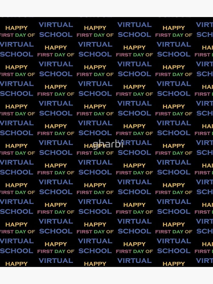 Happy First Day Of Virtual School Backpack PBP792 1