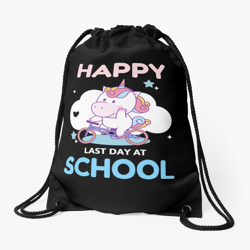 Happy-Last-Day-At-School-Drawstring-Bag-DSB753 Happy Last Day At School Drawstring Bag DSB753