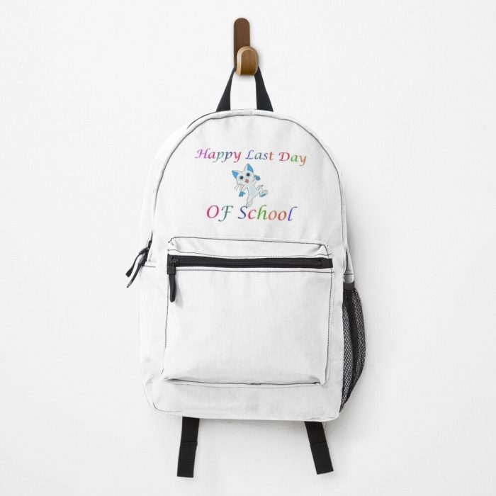 Happy Last Day Of School Cat Lover Gift For Teacher Students Backpack PBP1140