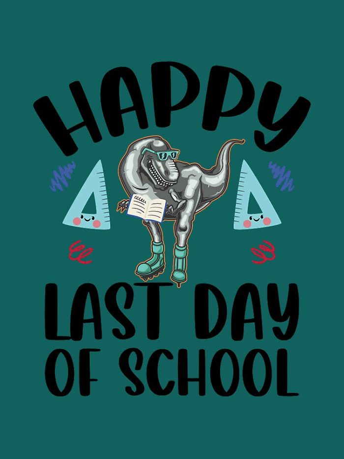 Happy Last Day Of School Dinosaur T Rex Drawstring Bag DSB1464 1