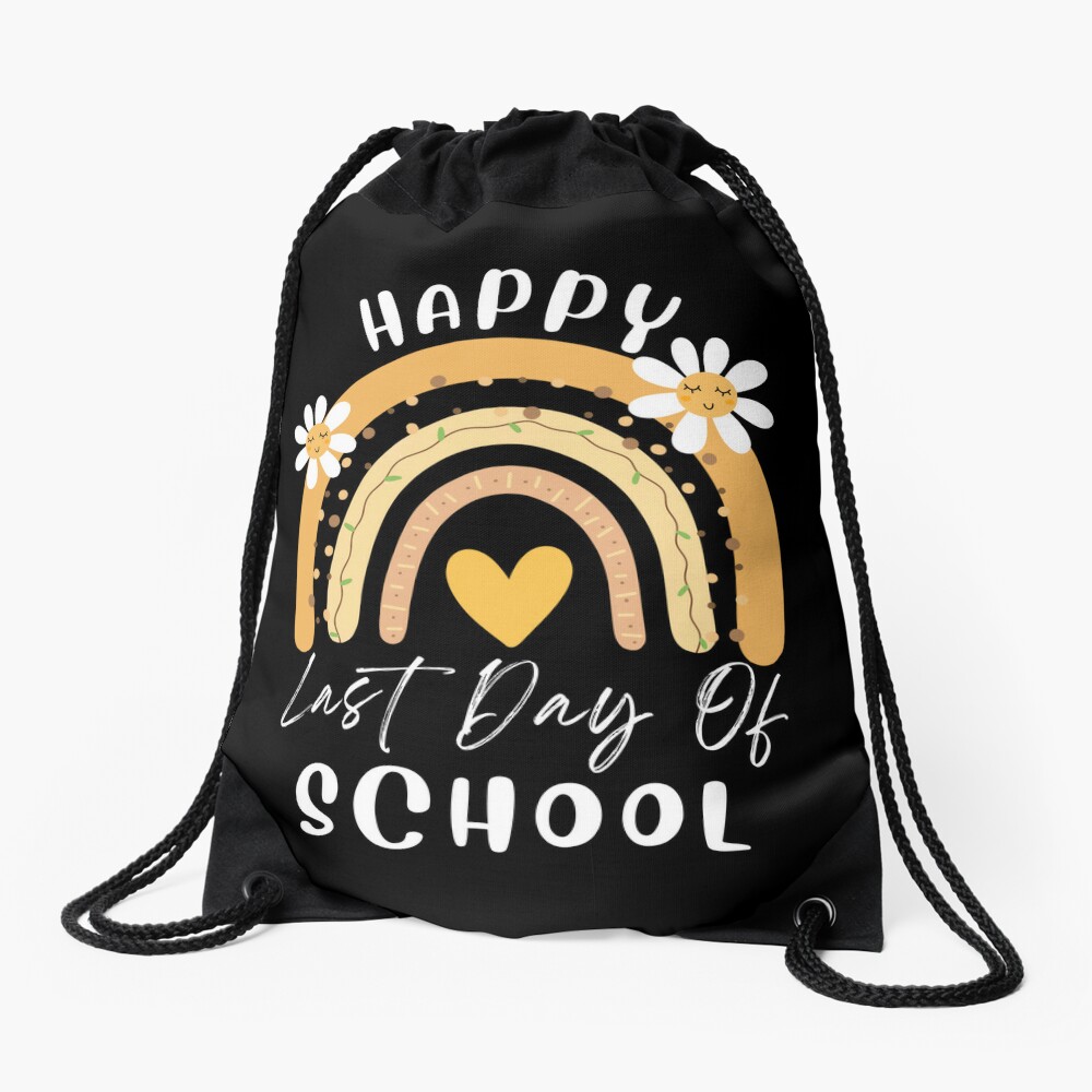 17 Happy Last Day Of School Drawstring Bag DSB688