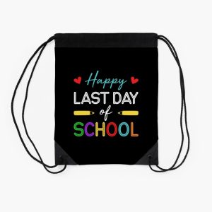 Happy Last Day Of School Graduation Day Drawstring Bag DSB407 2