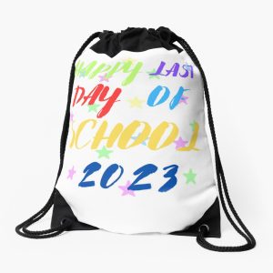 Happy Last Day Of School Graduation Drawstring Bag DSB397