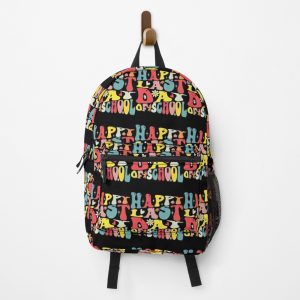 Happy Last Day Of School Groovy Design For Teacher Student Boy And Girls Graduation Backpack PBP331