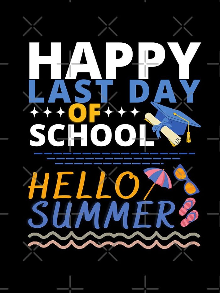 Happy Last Day Of School Hello Summer Drawstring Bag DSB1445 1