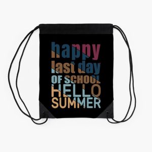 Happy Last Day Of School Hello Summer Drawstring Bag DSB1479 2