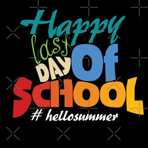 Happy Last Day Of School Hello Summer Drawstring Bag DSB383 1