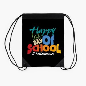 Happy Last Day Of School Hello Summer Drawstring Bag DSB383 2