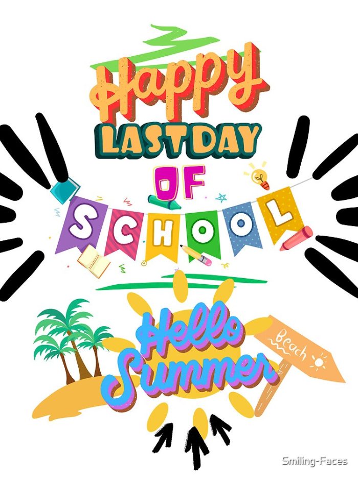 Happy Last Day Of School Hello Summer Drawstring Bag DSB456 1