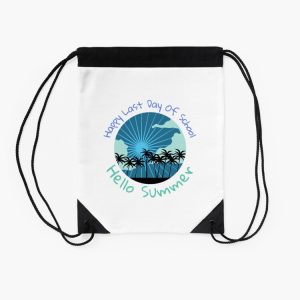 Happy Last Day Of School Hello Summer Students And Teachers Drawstring Bag DSB1227 2