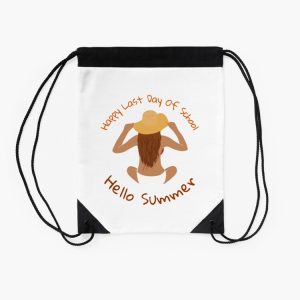 Happy Last Day Of School Hello Summer Students And Teachers Drawstring Bag DSB1228 2