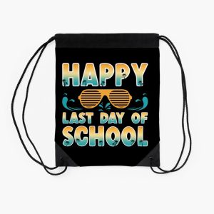 Happy Last Day Of School Hello Summer Students And Teachers Drawstring Bag DSB1342 2