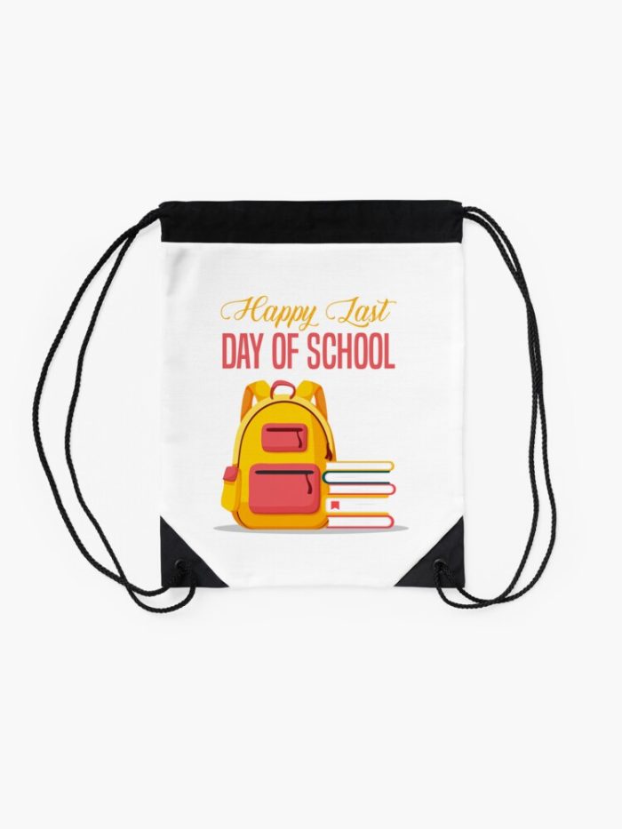 Happy Last Day Of School Hello Summer Students And Teachers Drawstring Bag DSB1417 2