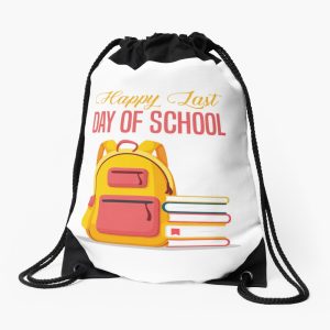 Happy Last Day Of School Hello Summer Students And Teachers Drawstring Bag DSB1417