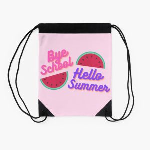 Happy Last Day Of School Hello Summer Students And TeachersBye School Drawstring Bag DSB1281 2