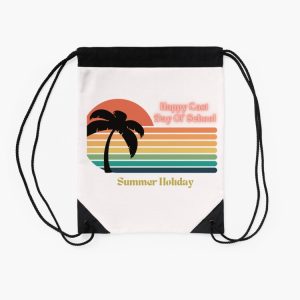 Happy Last Day Of School Hello Summer Teacher Student Drawstring Bag DSB1424 2