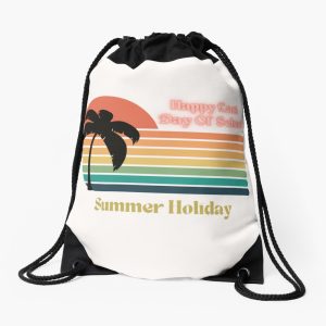 Happy Last Day Of School Hello Summer Teacher Student Drawstring Bag DSB1424