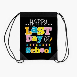 Happy Last Day Of School Hello Summer Teachers SchoolS Out Gift Drawstring Bag DSB1389 2