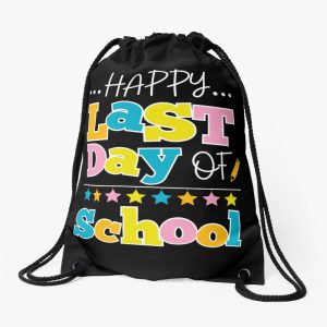 Happy Last Day Of School Hello Summer Teachers School'S Out Gift) Drawstring Bag DSB1389