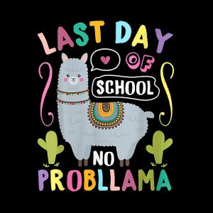 Happy Last Day Of School No Probllama Llama Teacher Drawstring Bag DSB1337 1