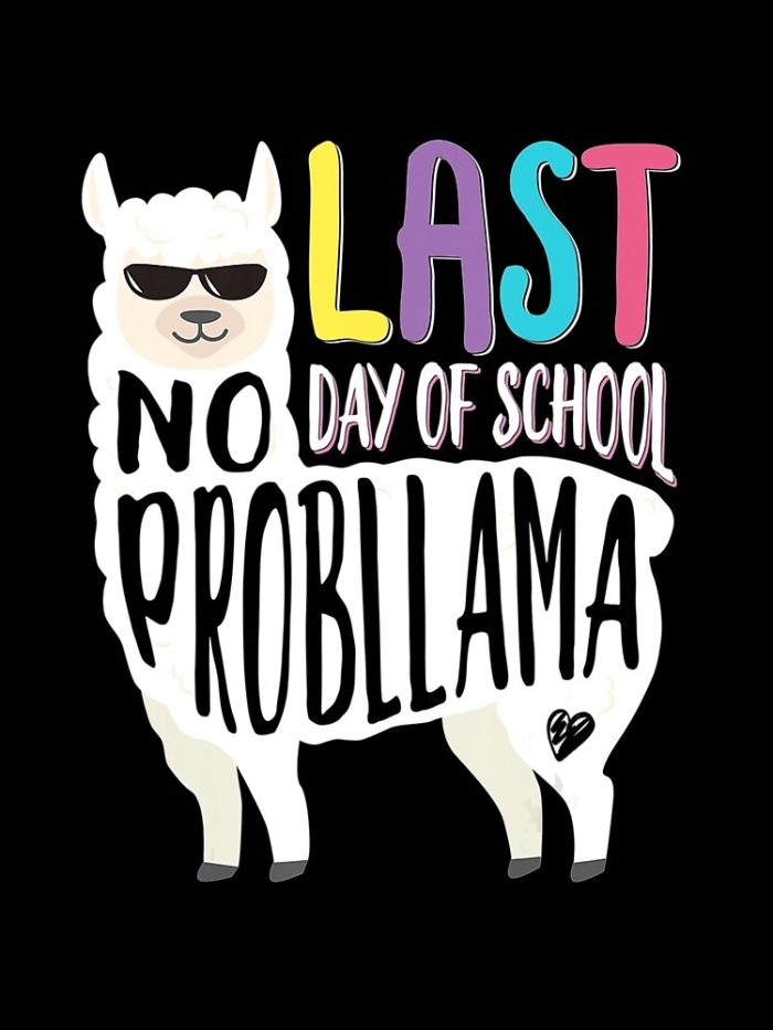 Happy Last Day Of School No Probllama Llama Teacher Drawstring Bag DSB1441 1