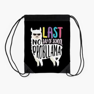 Happy Last Day Of School No Probllama Llama Teacher Drawstring Bag DSB1441 2