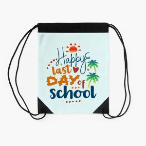 Happy Last Day Of School Student And Teacher Life Drawstring Bag DSB317 2