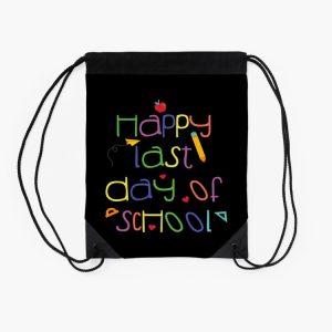 Happy Last Day Of School Student And Teacher Life Drawstring Bag DSB340 2