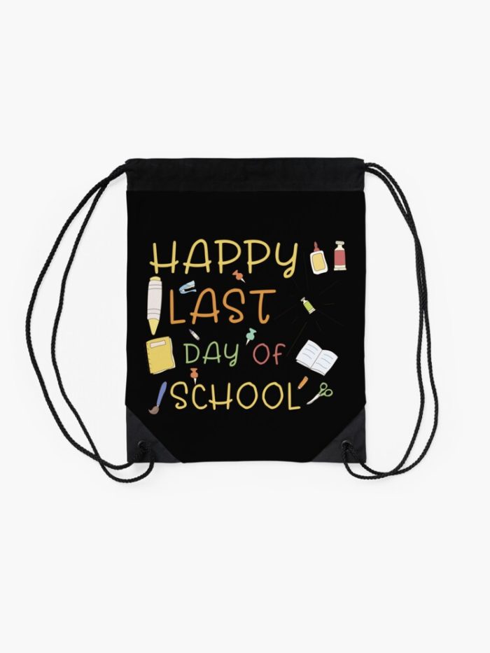 Happy Last Day Of School Summer Break Drawstring Bag DSB1242 2